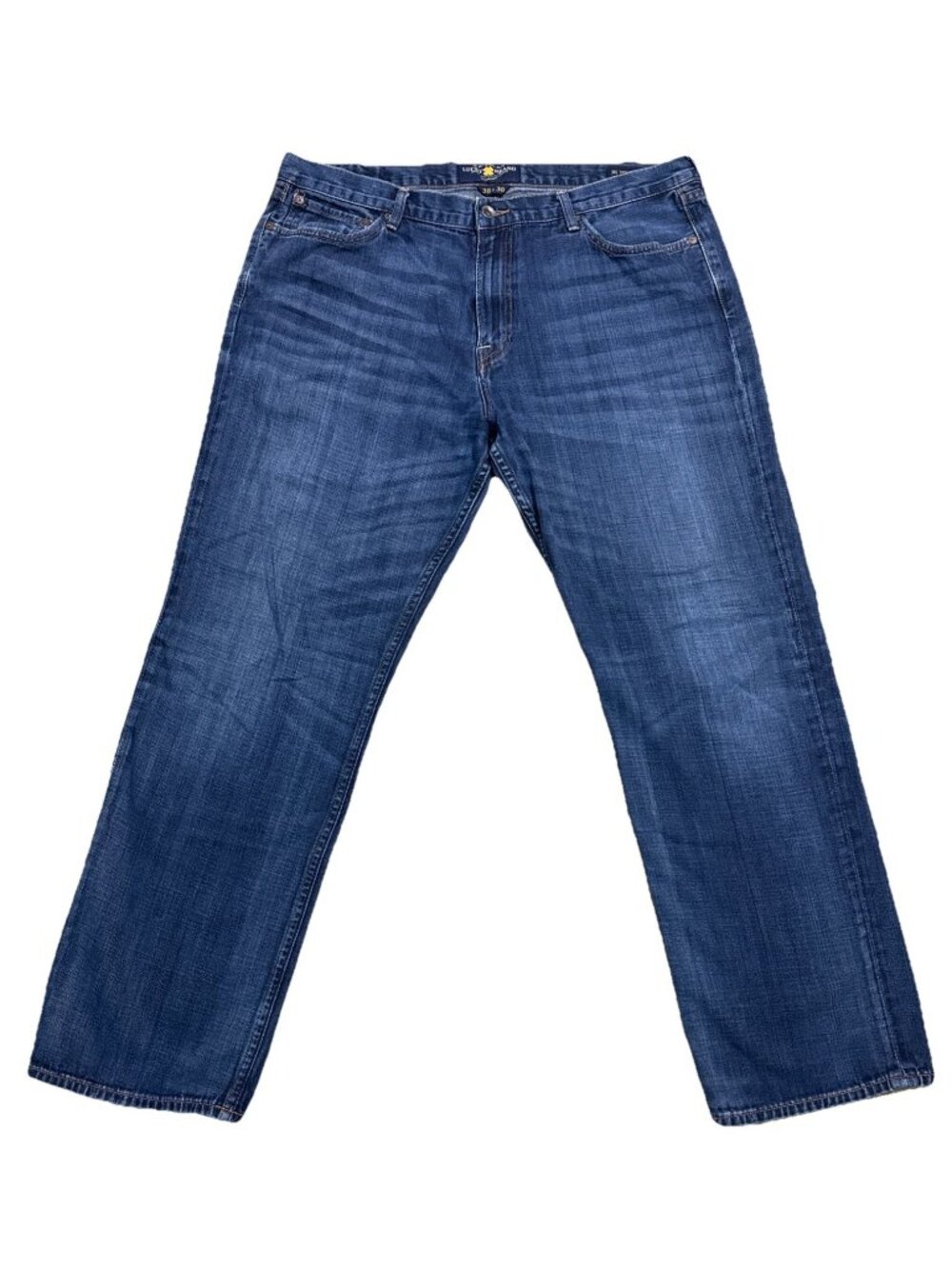 Lucky Brand Jeans Mens 38x30 Blue 361 Vintage Straight Dark Wash Mid Rise